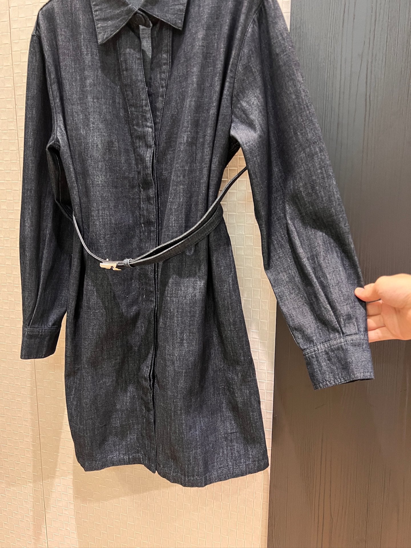 Fendi Short Shirt Collar Neck Dress