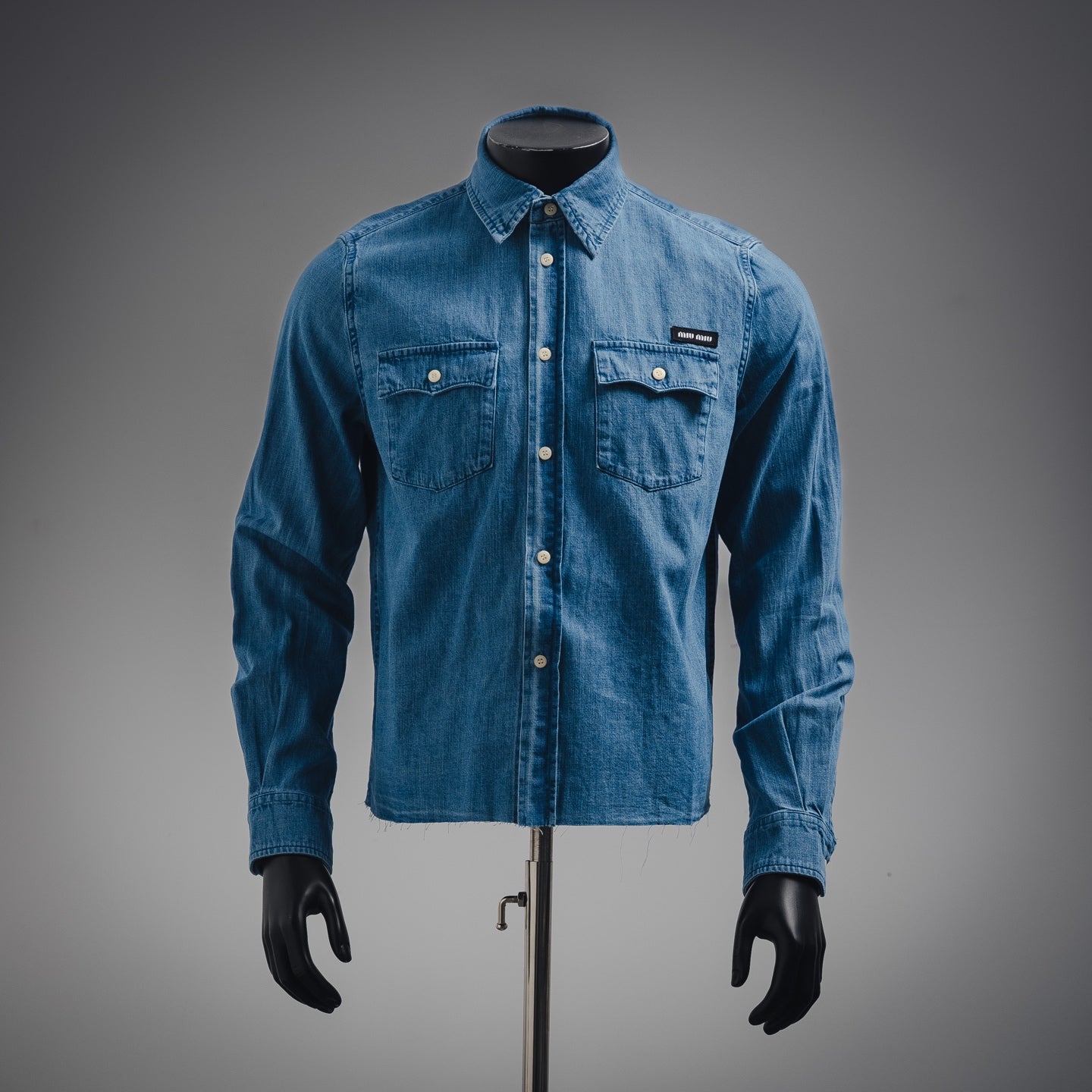 Miu Mi! Blue Denim Shirt