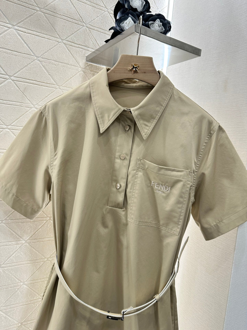 Fendi Brown Denim Dress