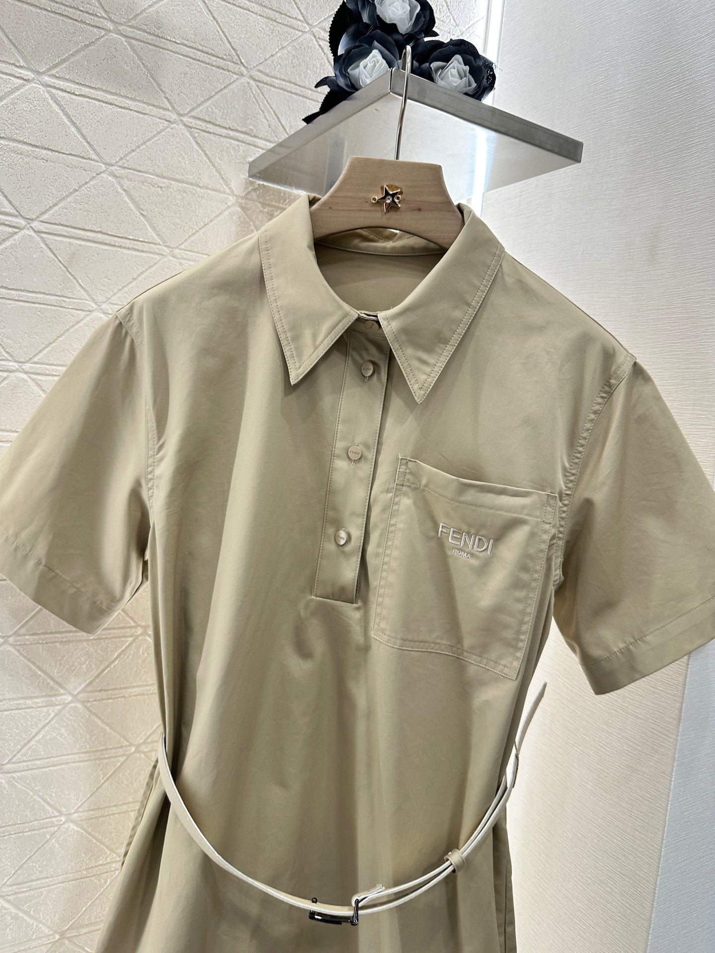 Fendi Brown Denim Dress