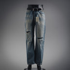 Balencia! Integrated-belt Jeans