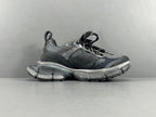 Balenciag! 10.5th generation 3XL Mesh Round Lace-Up Distressed Sole Low-Top Sneakers in Black & gray