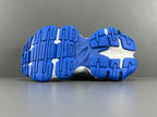 Balenciag! Cargo Round Toe Lace-Up Sneaker White & Blue