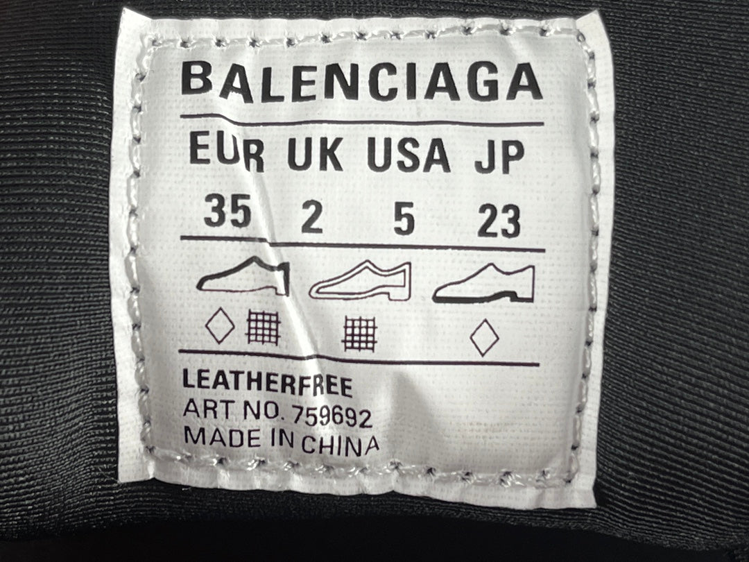 Balenciag! 10.5th generation 3XL Mesh Round Lace-Up Distressed Sole Low-Top Sneakers in Black & gray