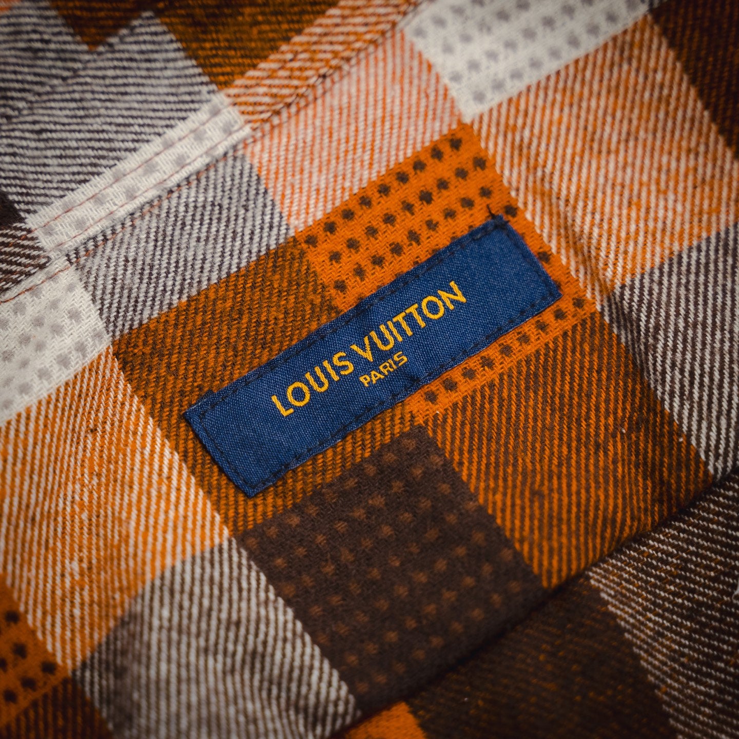 LV Lightweight Cotton Long Sleeve Button Down Shirt