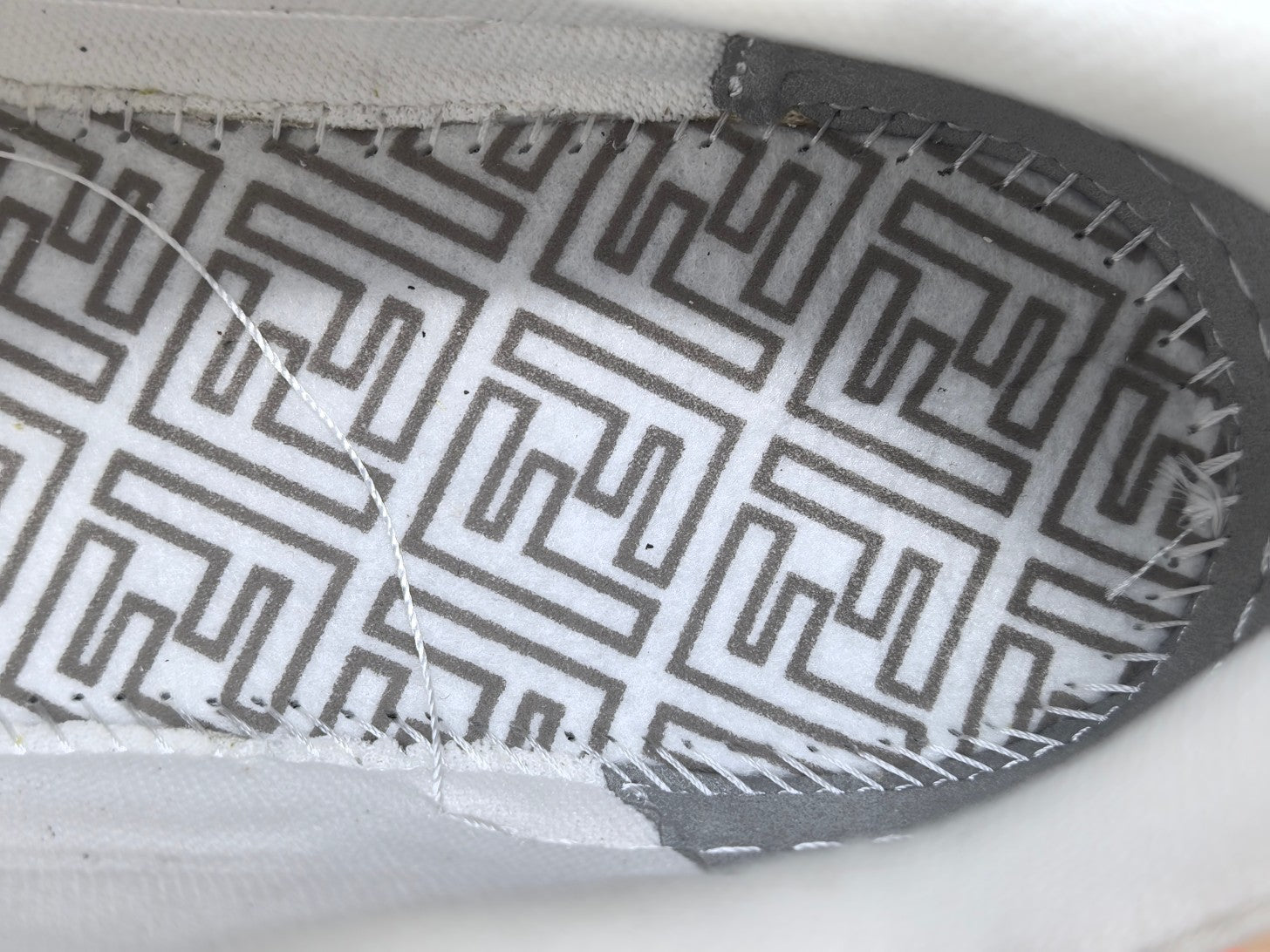 Fend! Match Sneakers FF Jacquard White Suede Fabric Low Tops