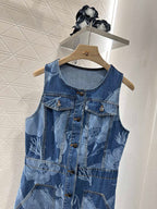 Fendi Blue Denim Dress
