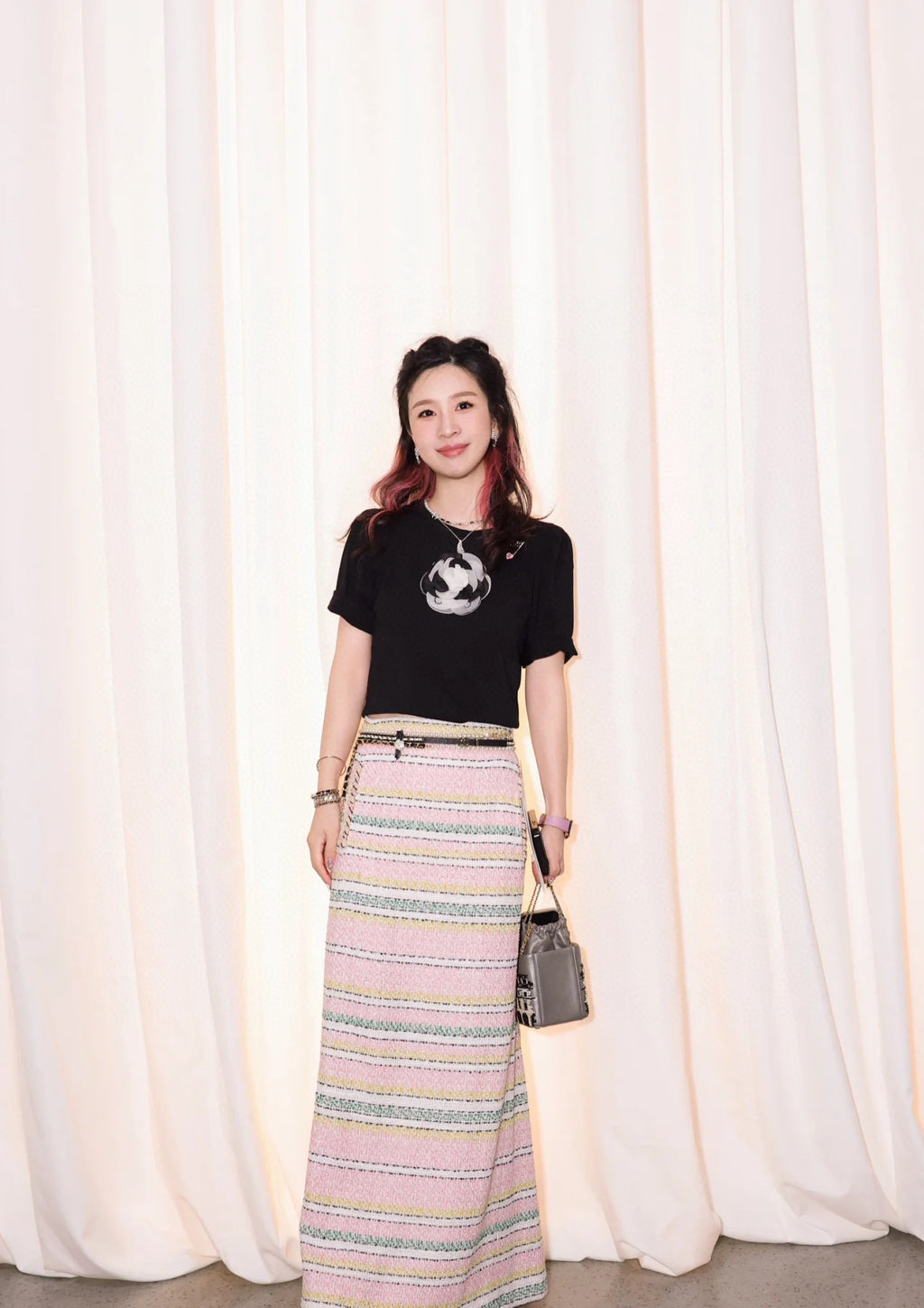 CHNE! vintage series hand-embroidered T-shirt