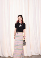 CHNE! vintage series hand-embroidered T-shirt