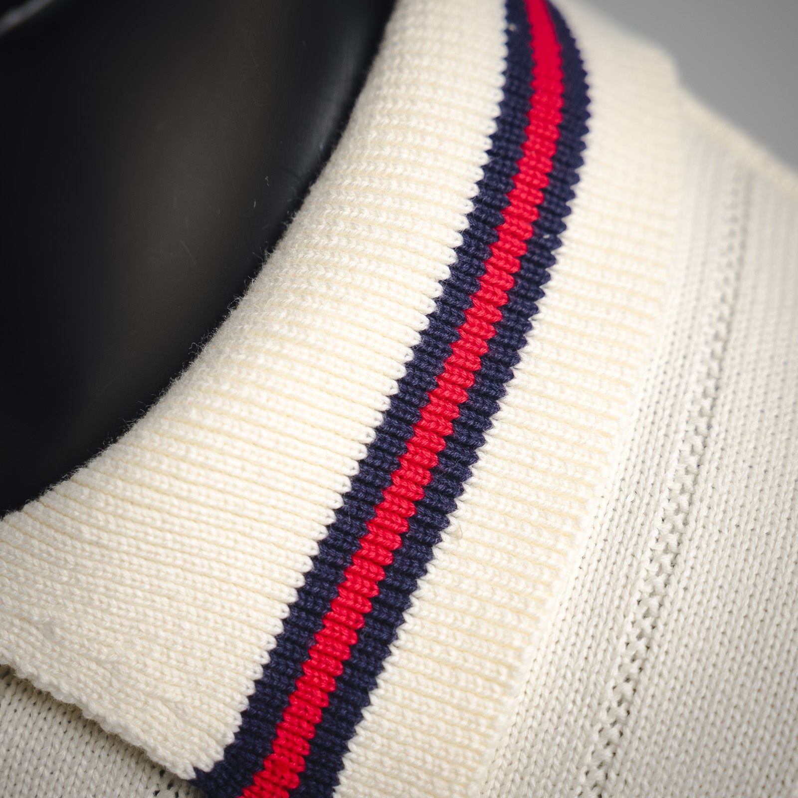 Gucci Web Stripe Knitted Polo Shirt