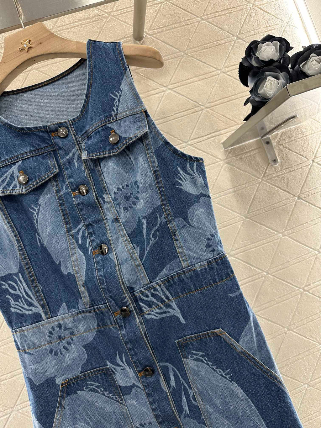 Fendi Blue Denim Dress