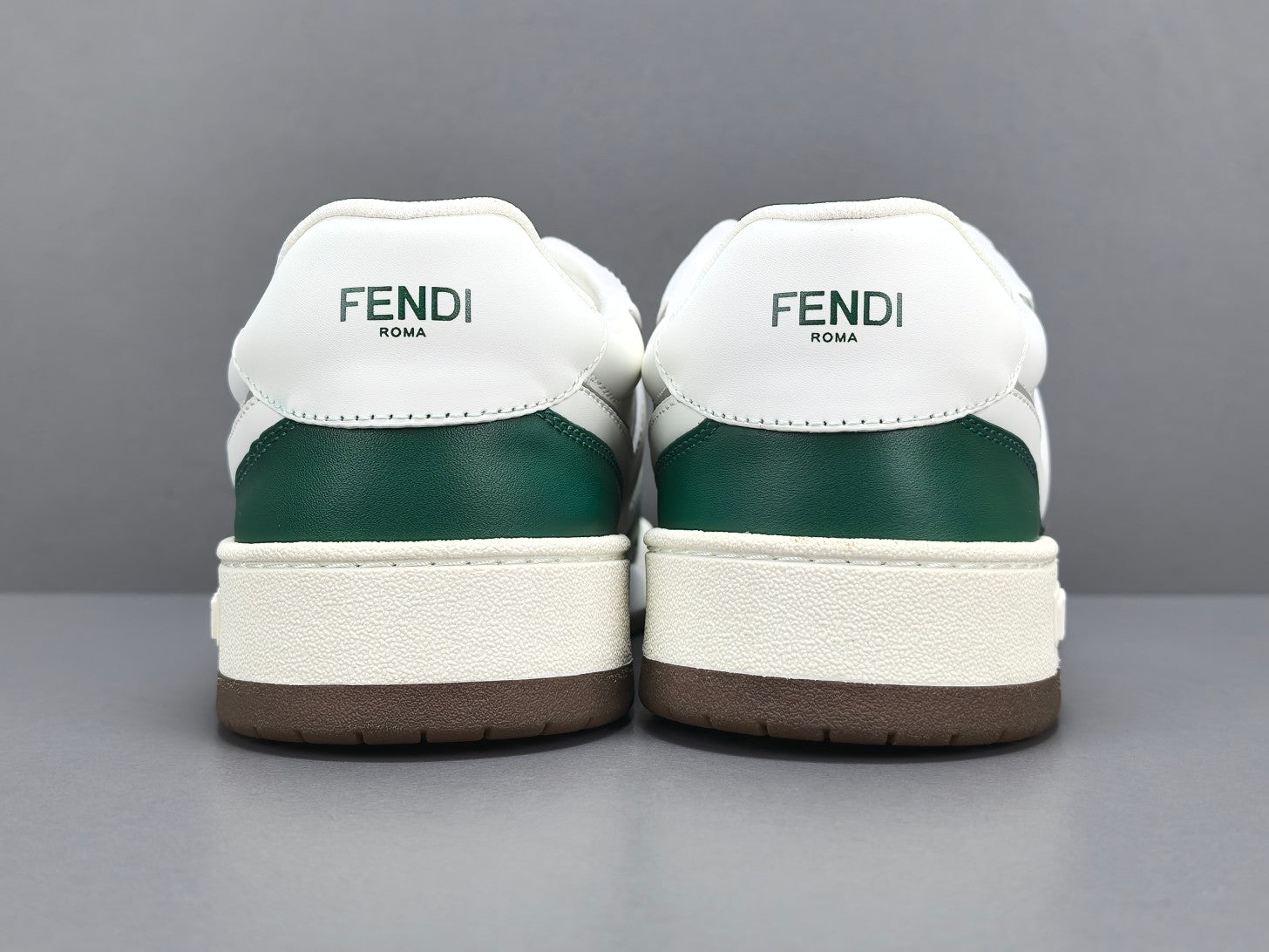 Fend! Match Sneakers FF Jacquard White Suede Fabric Low Tops