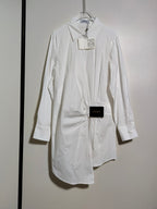 Loewe Draped Poplin Mini Shirtdress