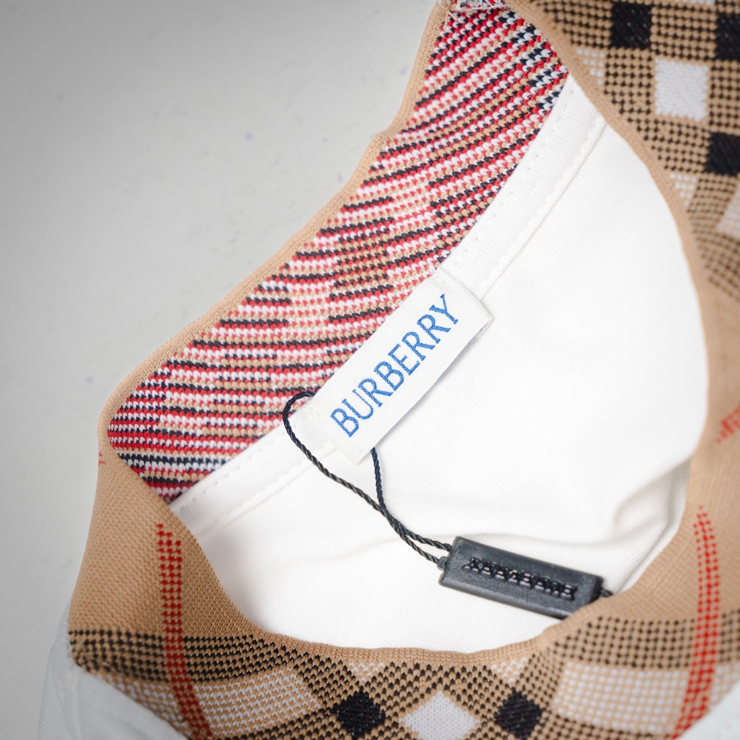 Burberry Check Trim Cotton T-shirt