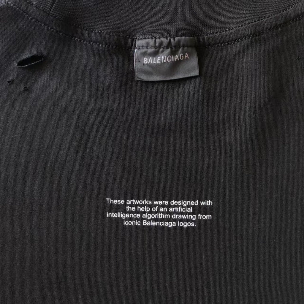 Chemise à manches courtes Balenciaga ! générée par l'IA