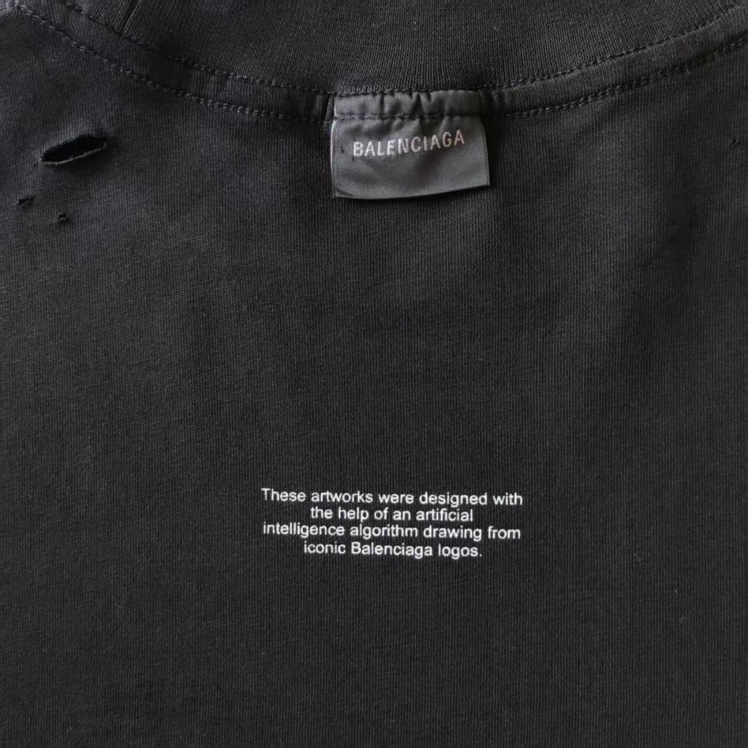 Chemise à manches courtes Balenciaga ! générée par l'IA