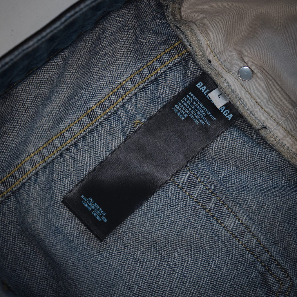 Balencia! Integrated-belt Jeans