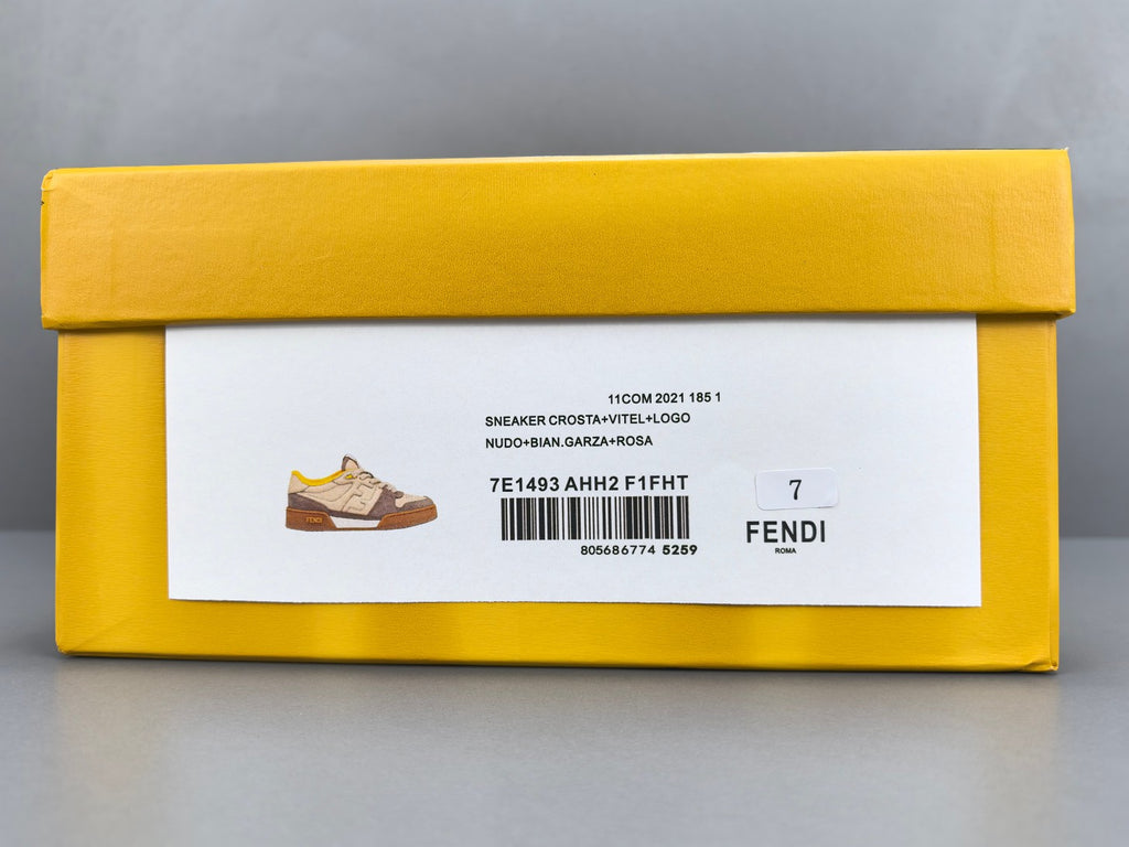 Fend! Match Low Top Suede 'Yellow Beige'