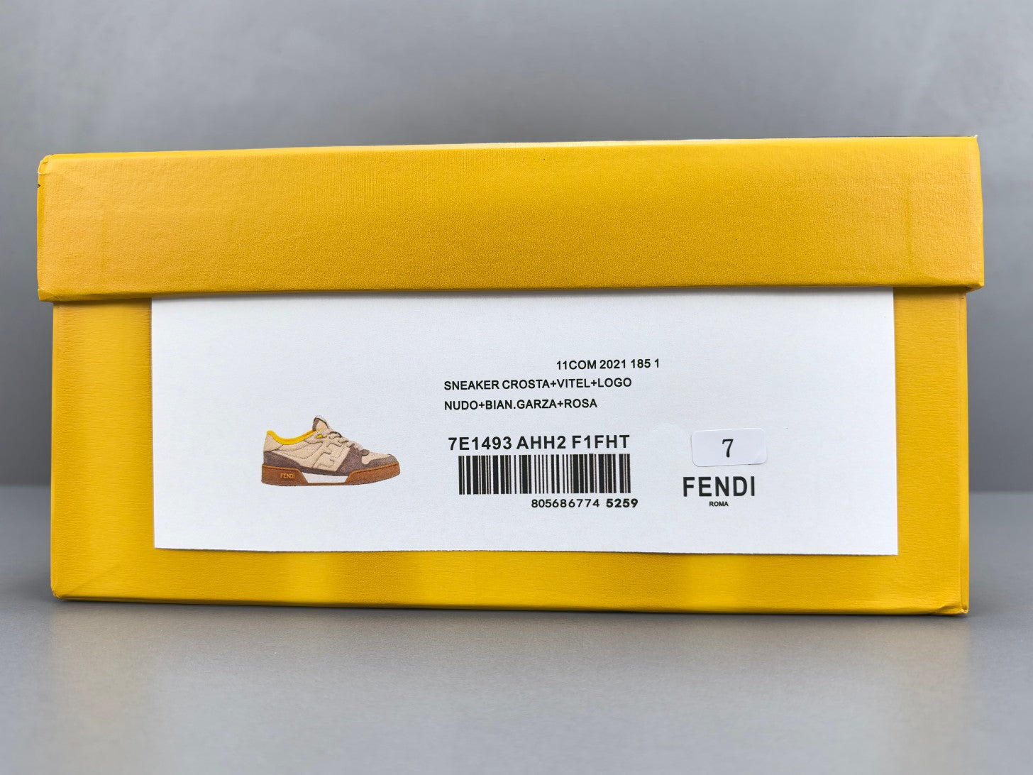 Fend! Match Low Top Suede 'Yellow Beige'
