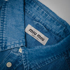Miu Mi! Blue Denim Shirt