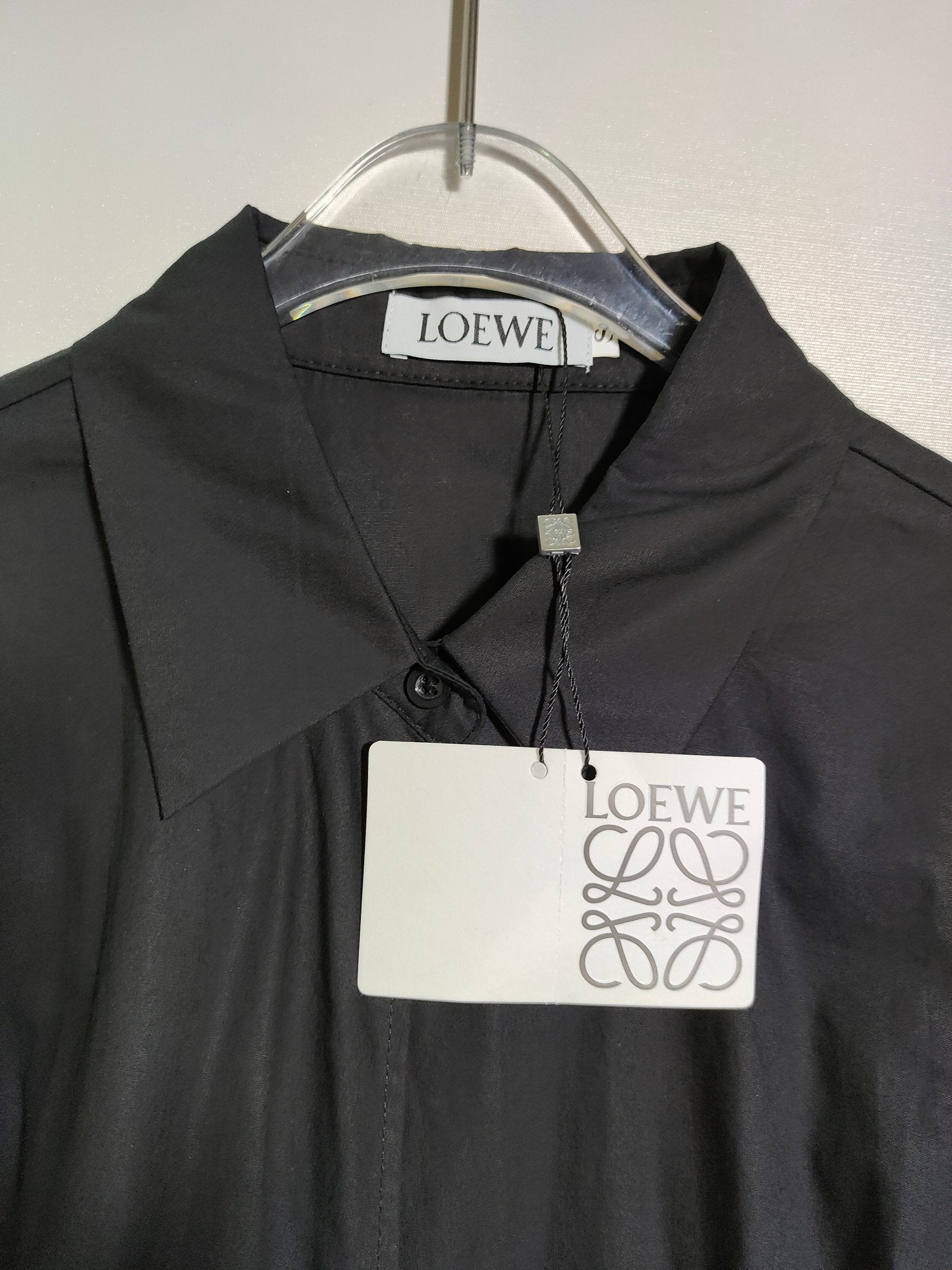 Loewe Draped Poplin Mini Shirtdress