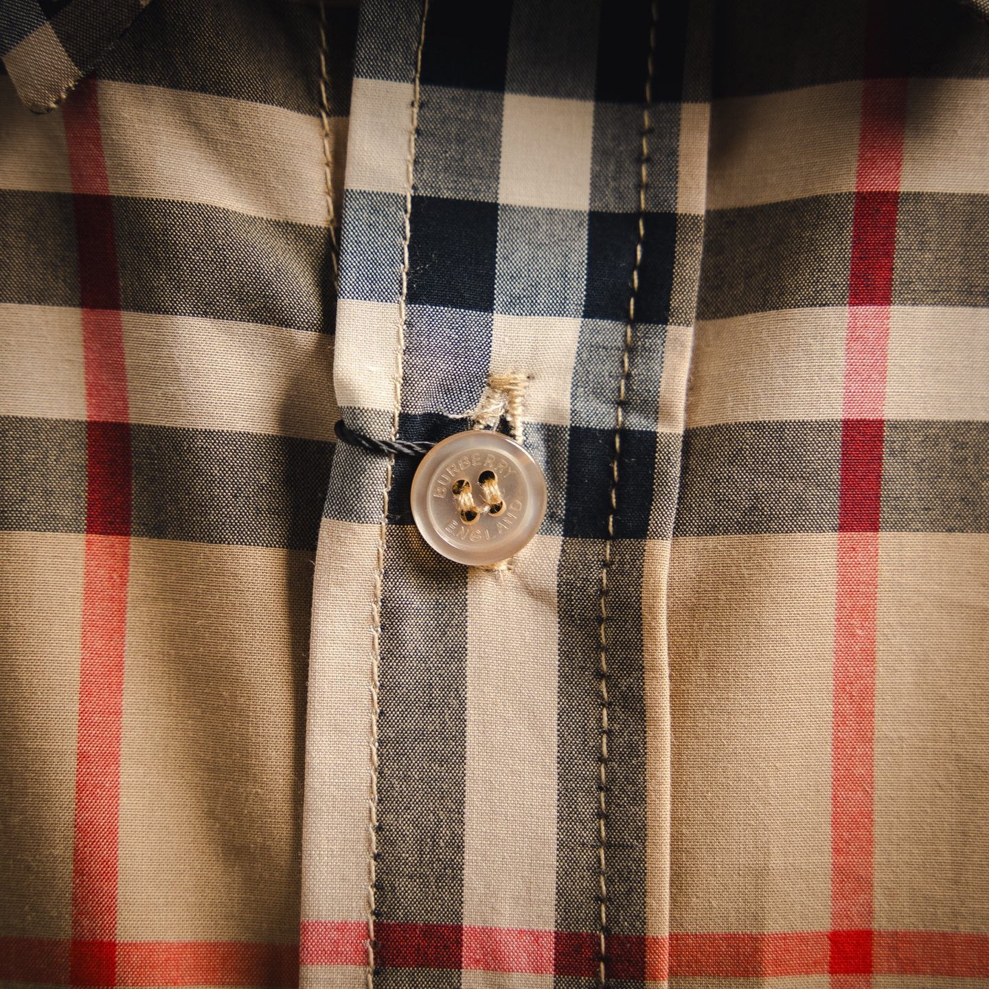 Burberr! Regular Fit Check Cotton Shirt