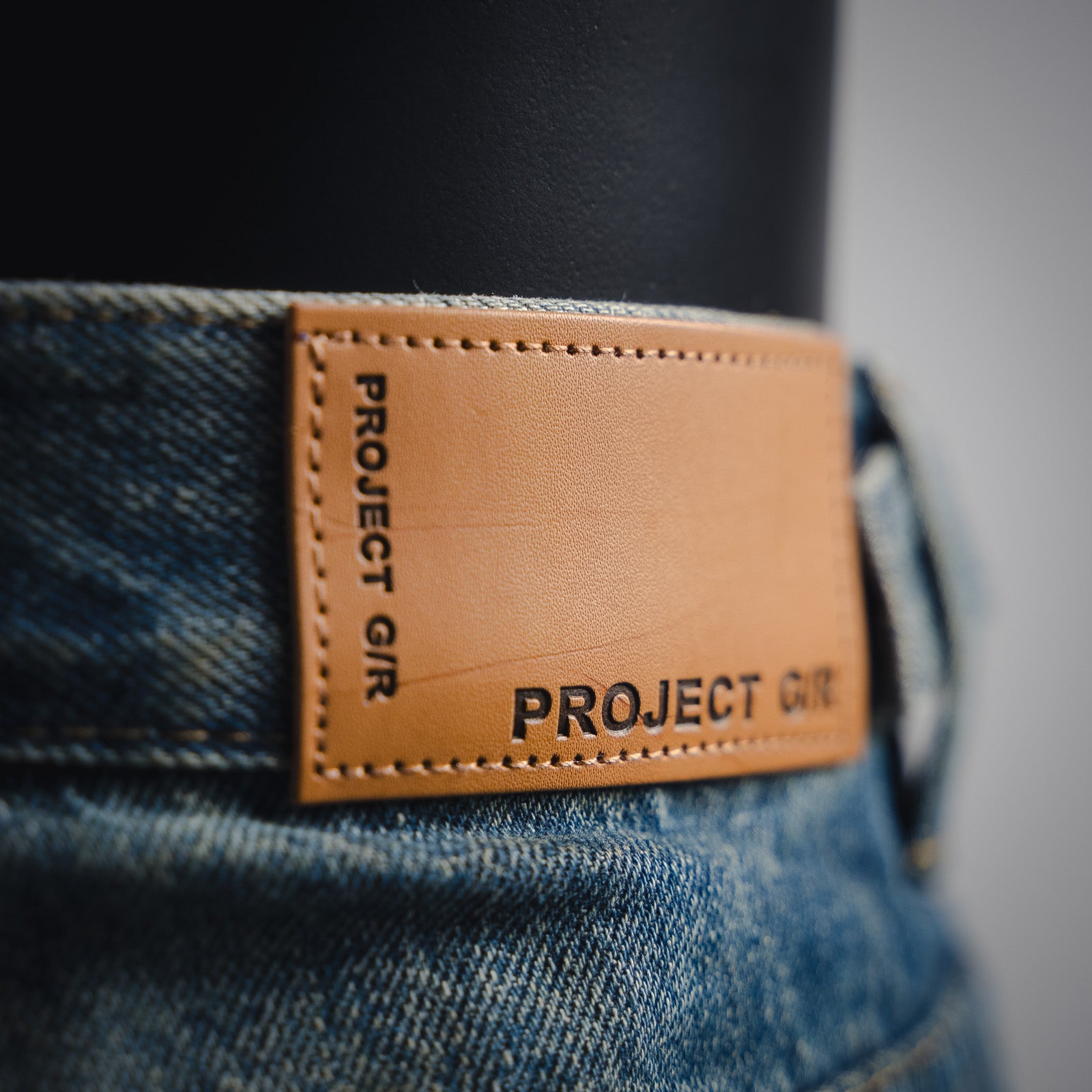 PROJEC! G/R Fake Layered Camouflage Washed Cargo Denim Jeans