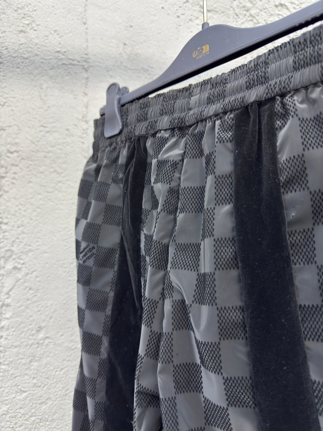 LV Flocked Damier Technical Casual Sweatpants