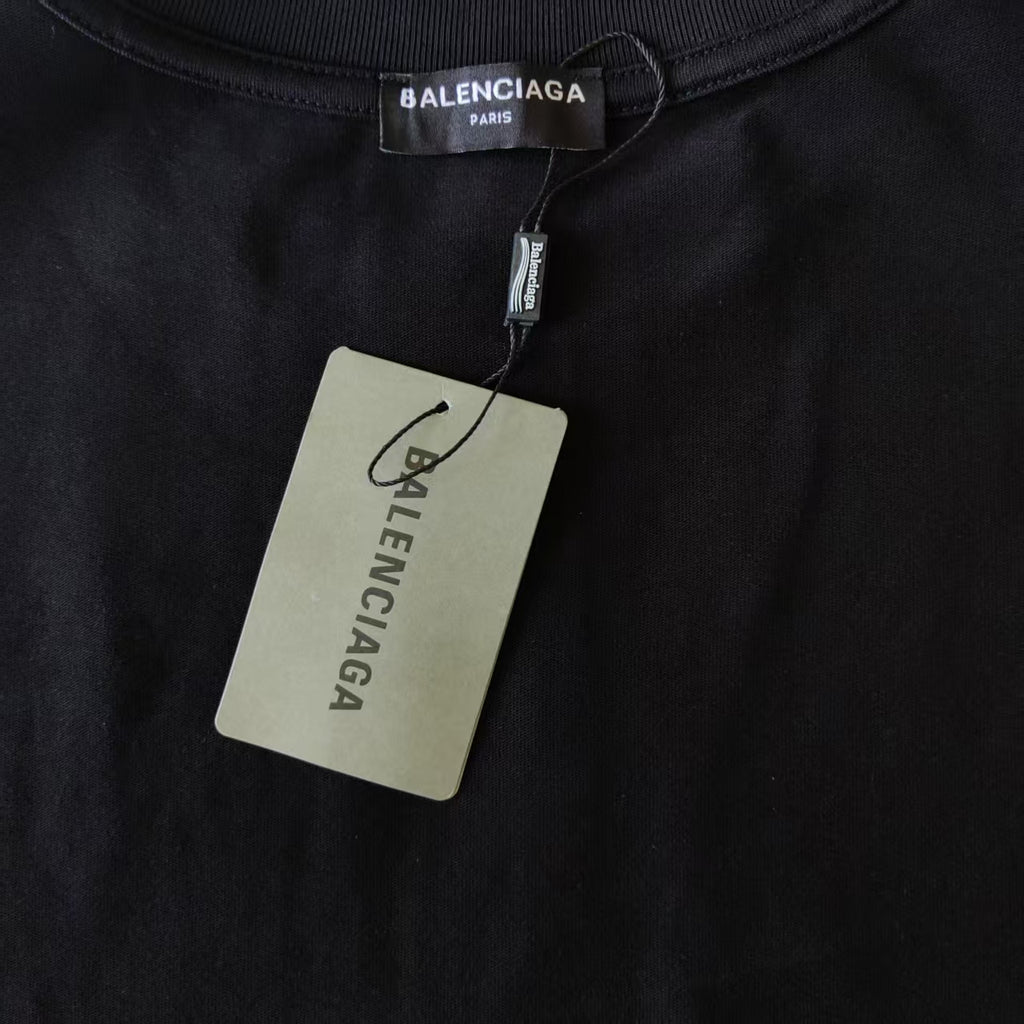 Balenciag! Sunglasses Graffiti Short-Sleeved T-Shirt