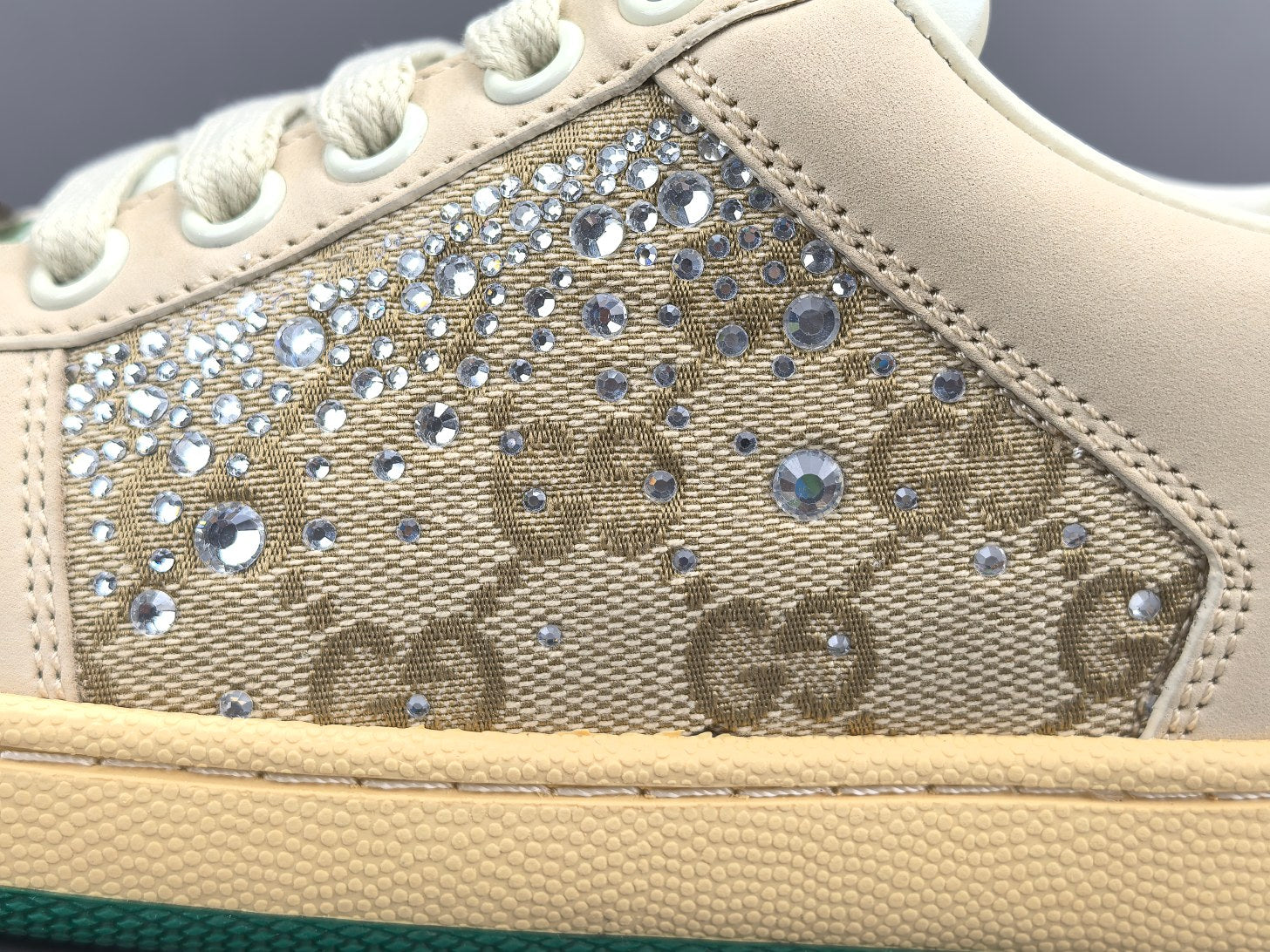 Gucc! Women's GG crystal Screener sneaker