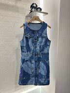 Fendi Blue Denim Dress