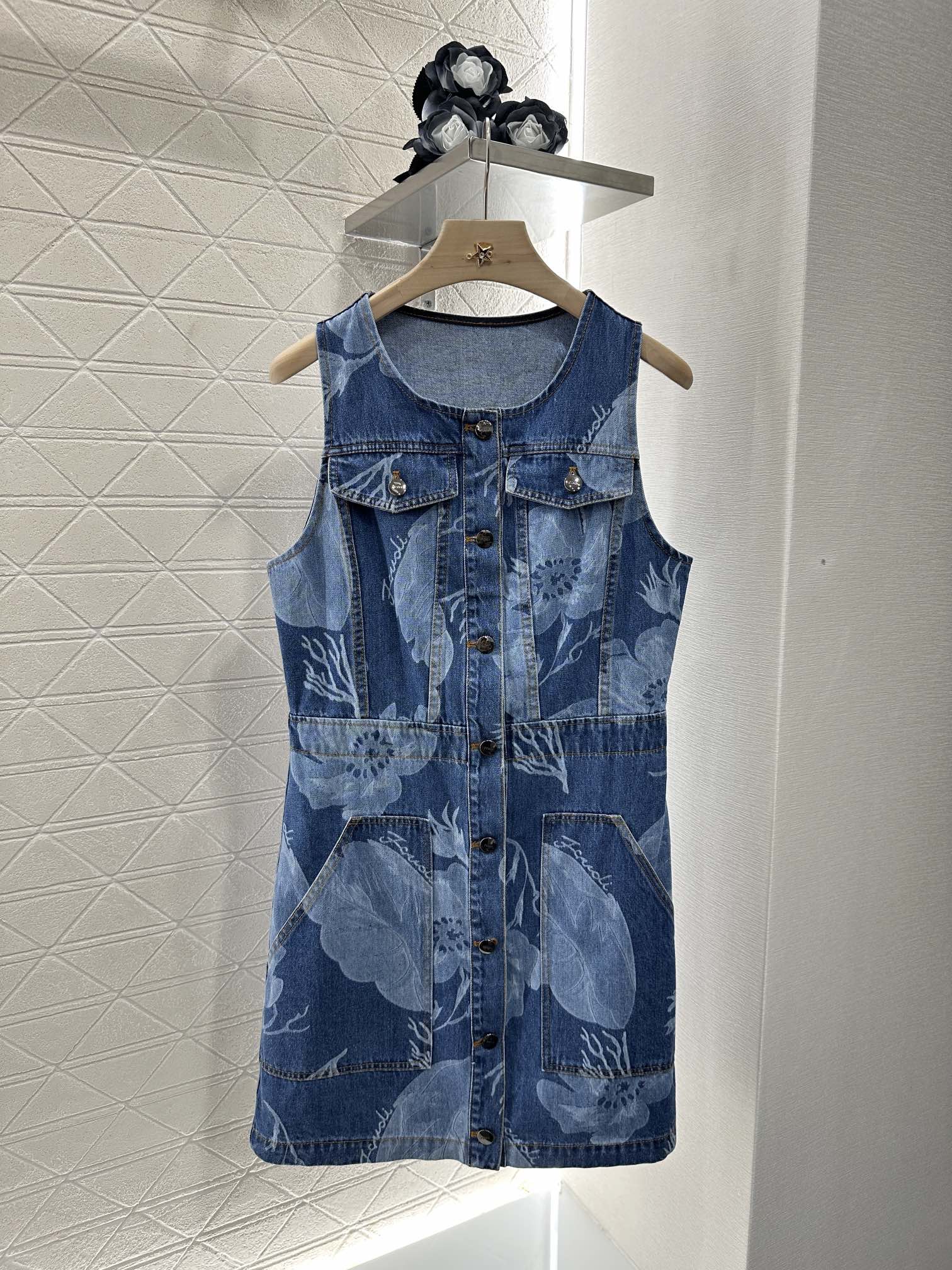Fendi Blue Denim Dress