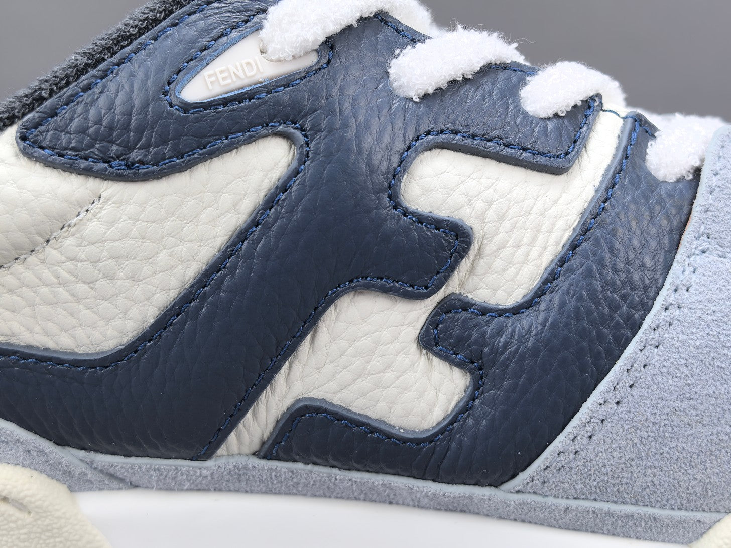 Fend! Match Panelled Suede Sneakers