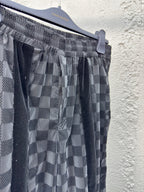LV Flocked Damier Technical Casual Sweatpants