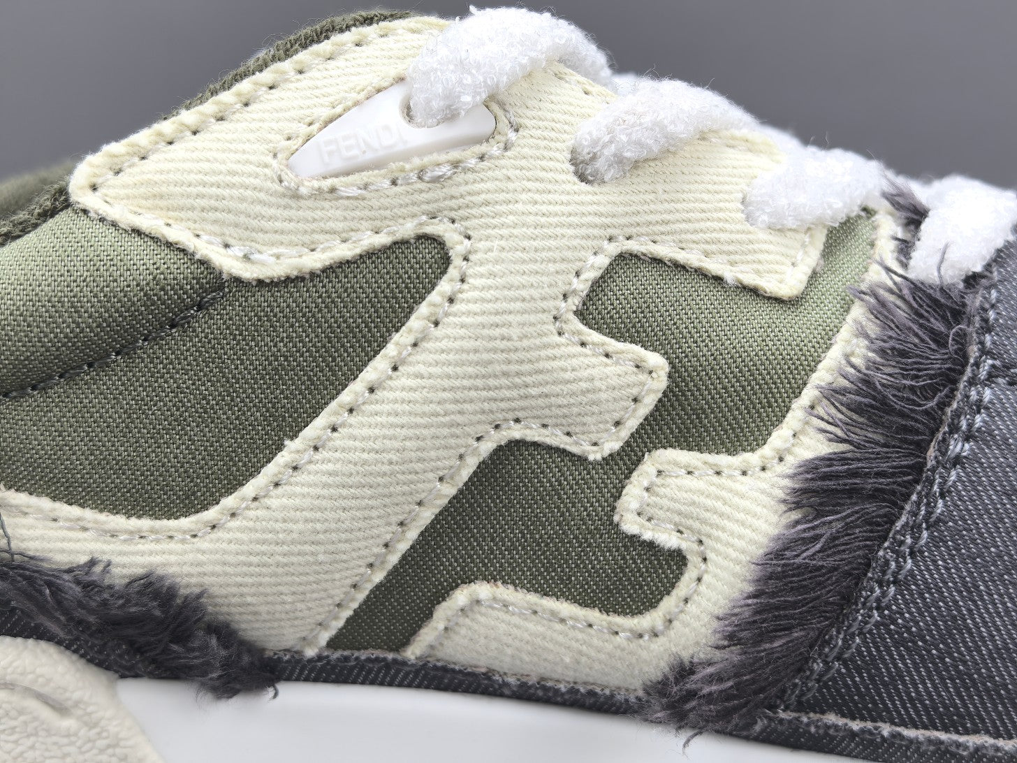 Fend! Match Denim Sneakers