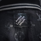 قميص بولو LV Damier Gradient المطبوع من الحرير والقطن بأكمام قصيرة