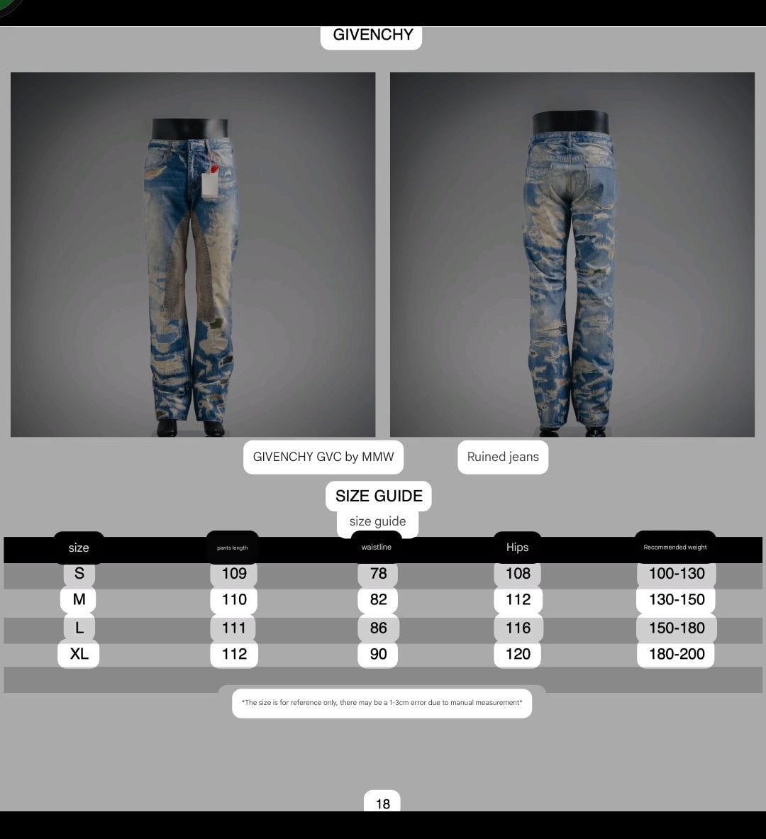 GIVENCH! Blue Distressed Straight-Leg Jeans