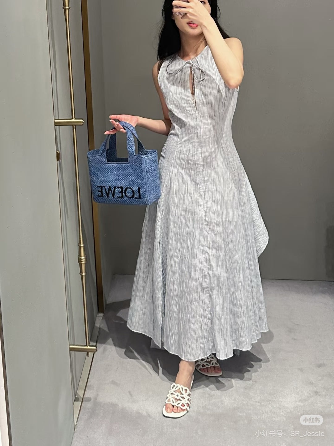 Loewe Wrap dress in cotton blend