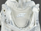 Balenciag! 3xl Mesh Lace-Up Distressed Sneaker in White