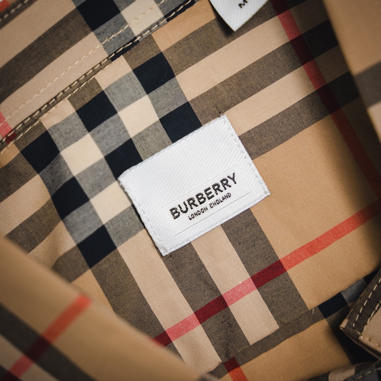 Burberr! Regular Fit Check Cotton Shirt