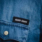 Miu Mi! Blue Denim Shirt