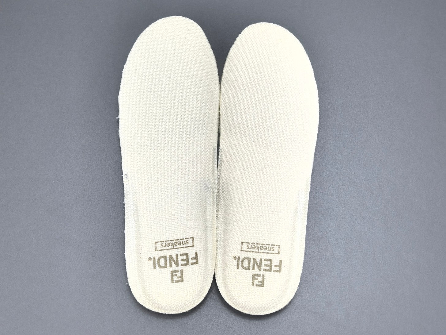 Fend! Match Sneakers FF Jacquard White Suede Fabric Low Tops