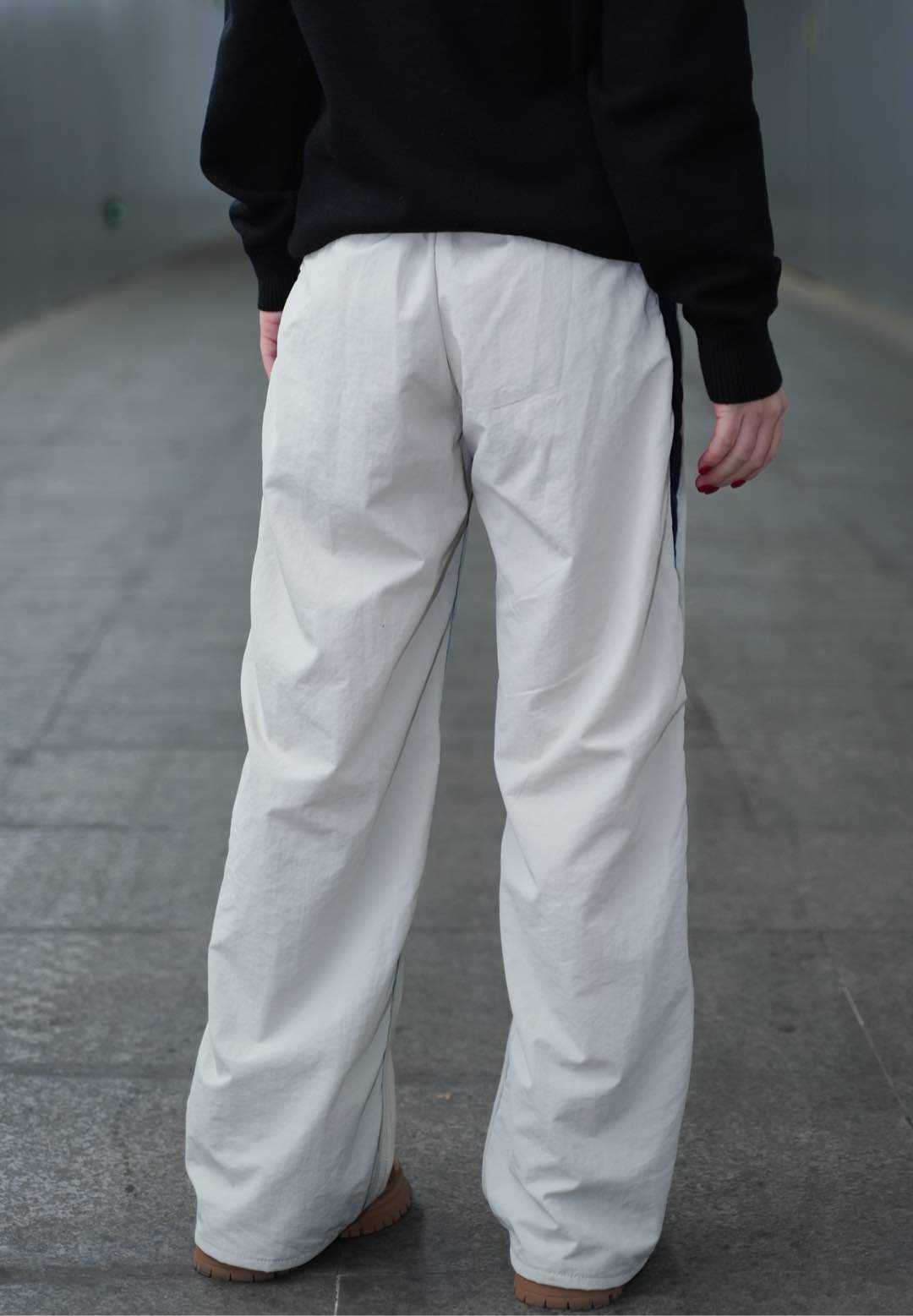 Balenciag! wide-leg jeans