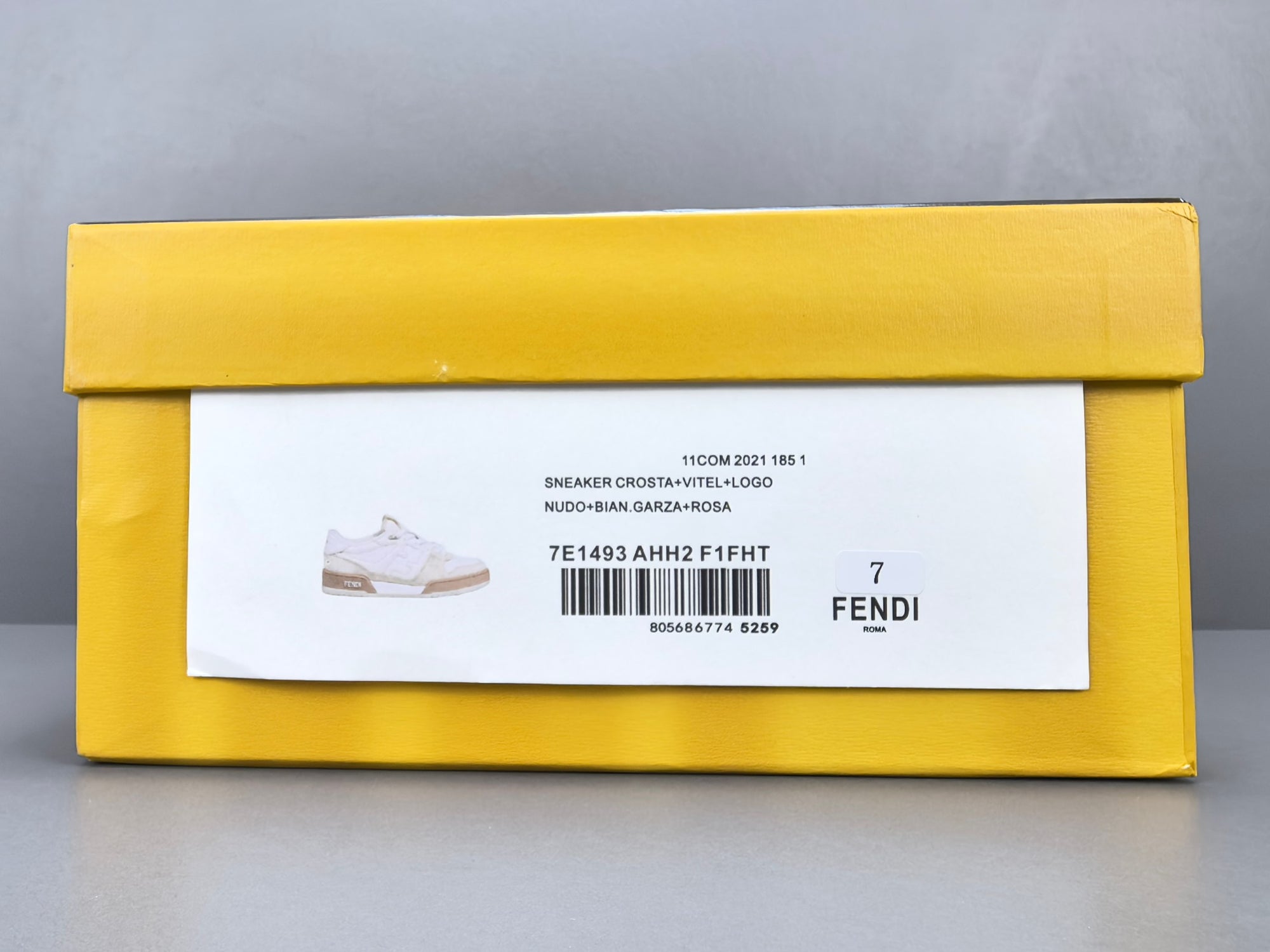 Fend! Match Sneakers White Suede Low Tops