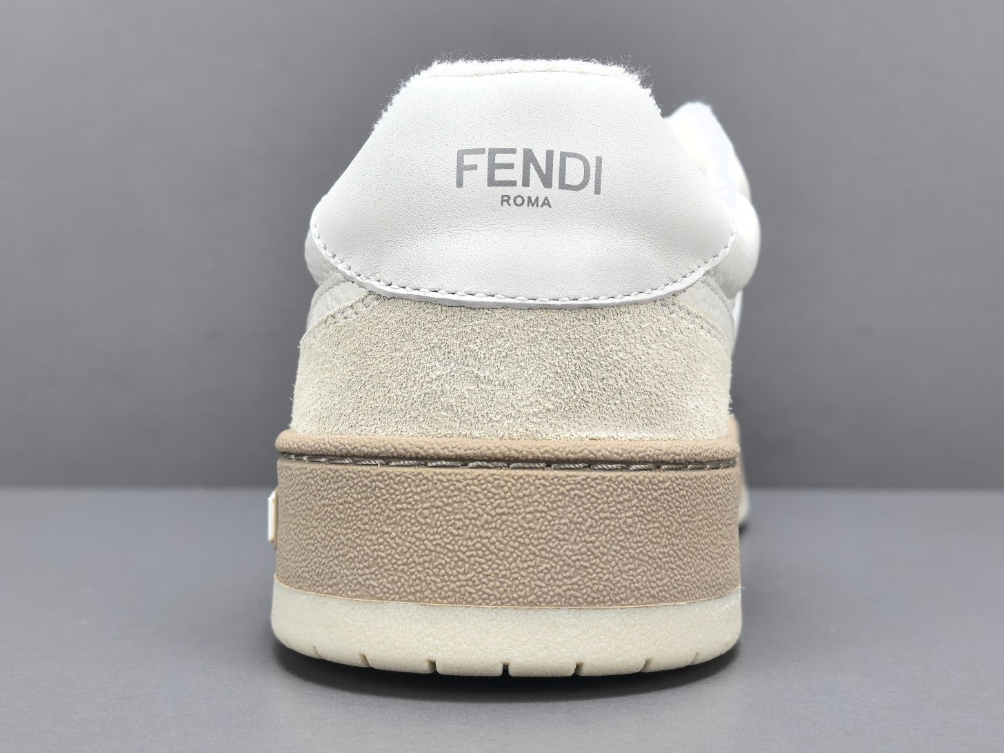 Fend! Match Sneakers White Suede Low Tops