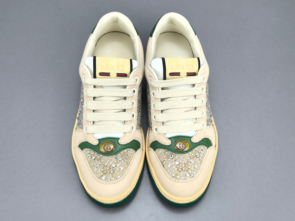 Gucc! Women's GG crystal Screener sneaker