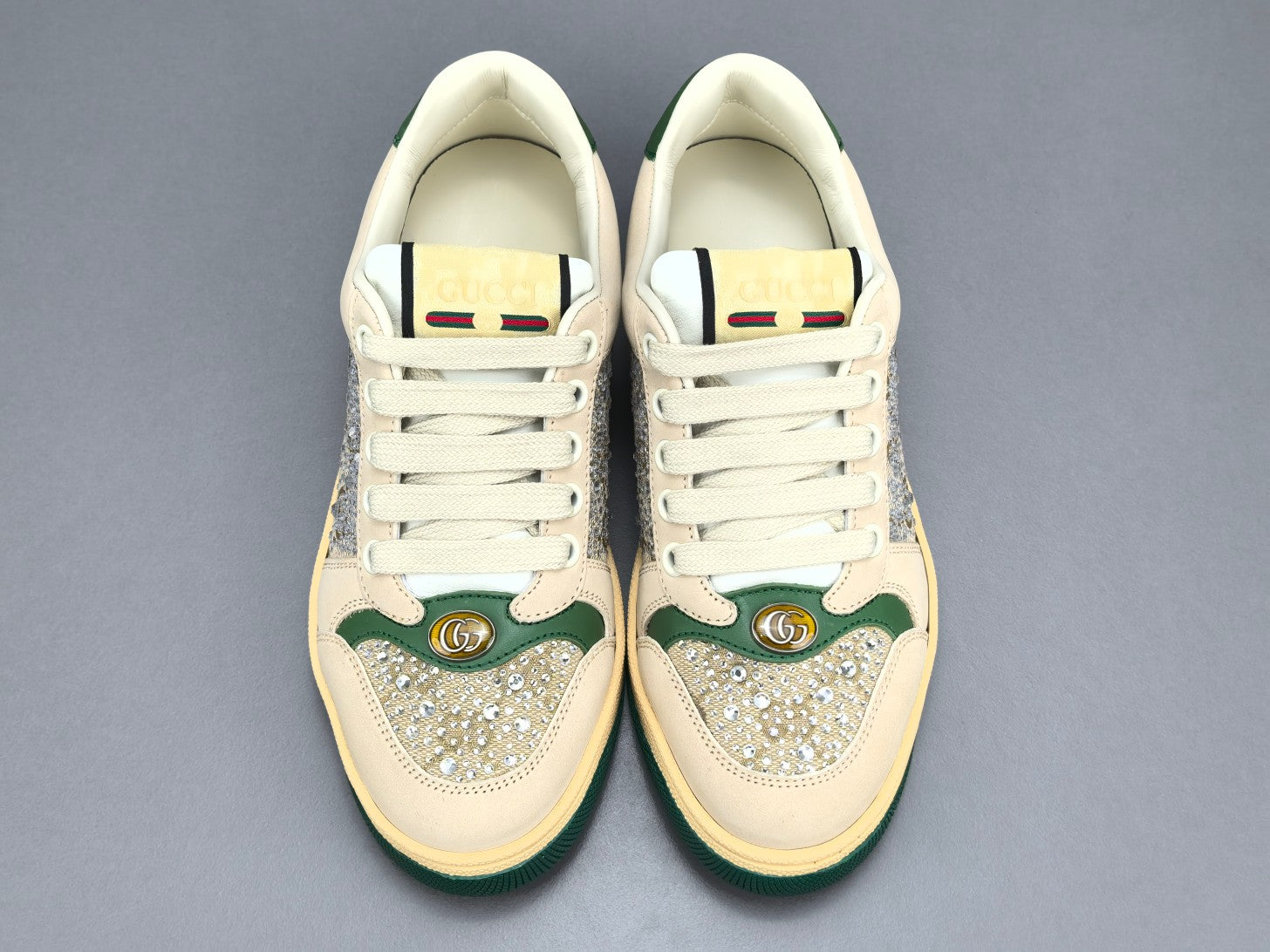 Gucc! Women's GG crystal Screener sneaker
