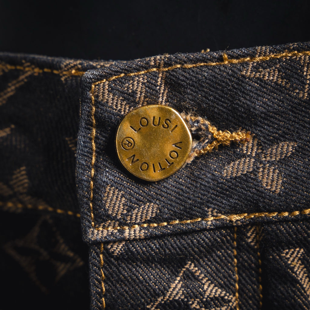LV Monogram Straight Cut Jeans