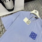 LOEW! embroidered logo round neck short sleeve T-shirt