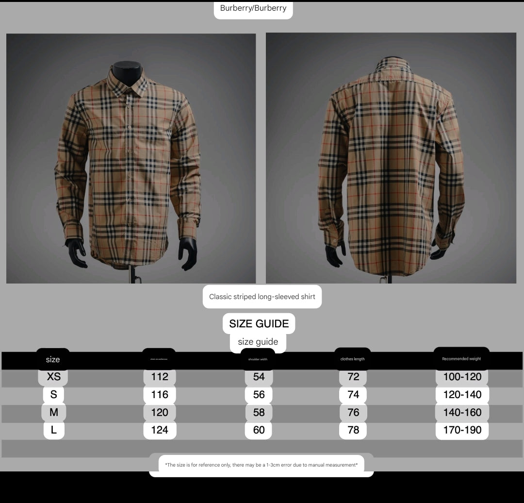 Burberr! Regular Fit Check Cotton Shirt
